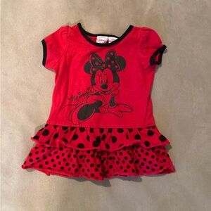 Disney Red and Black Minnie Mouse Dress